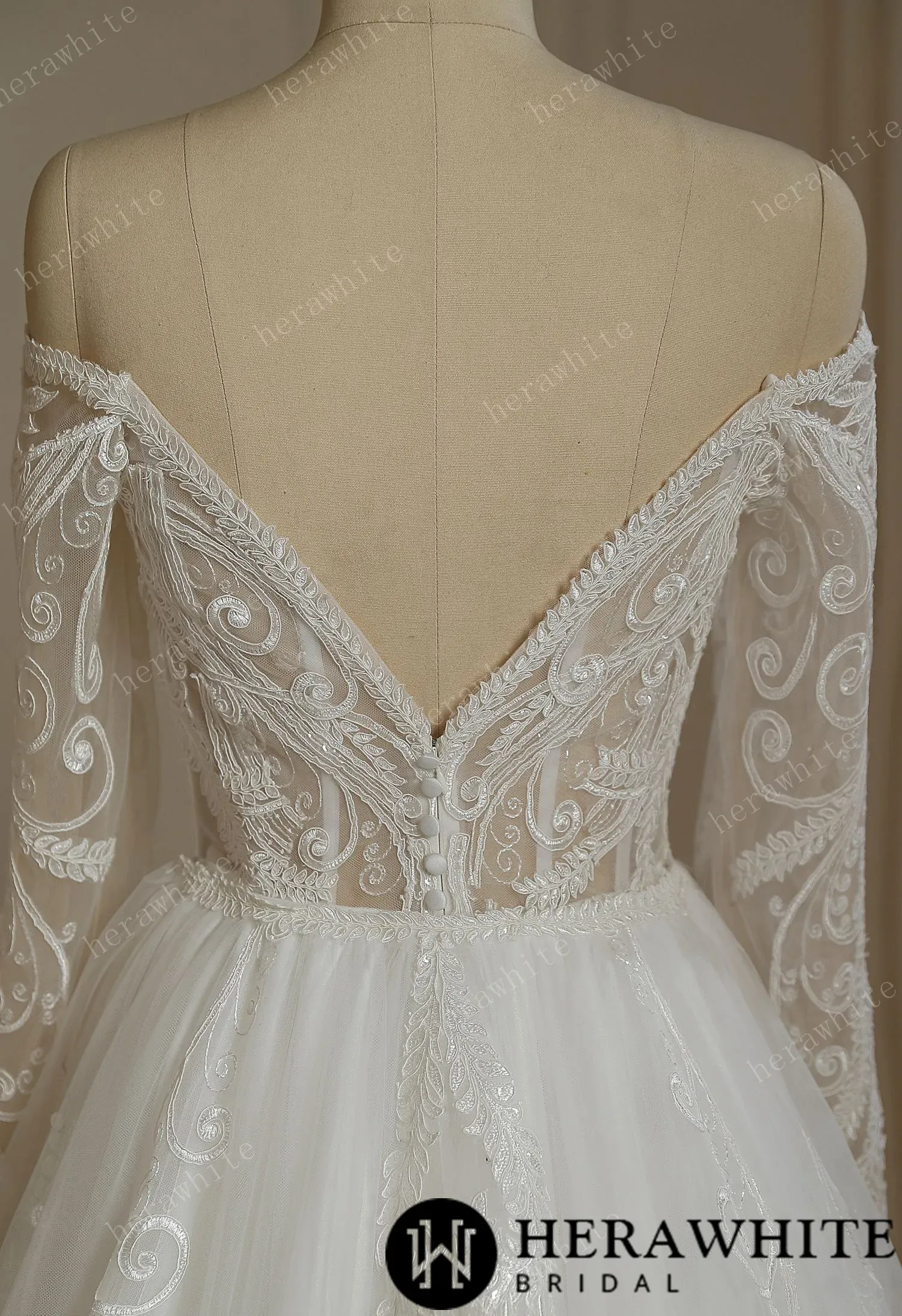 Exquisite Lace Mermaid Wedding Dress With Detached Train