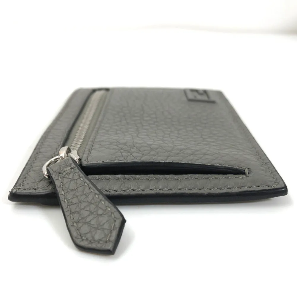 Fendi Leather FF Baguette Card Holder - '10s