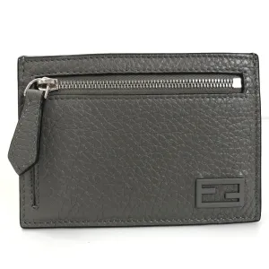 Fendi Leather FF Baguette Card Holder - '10s