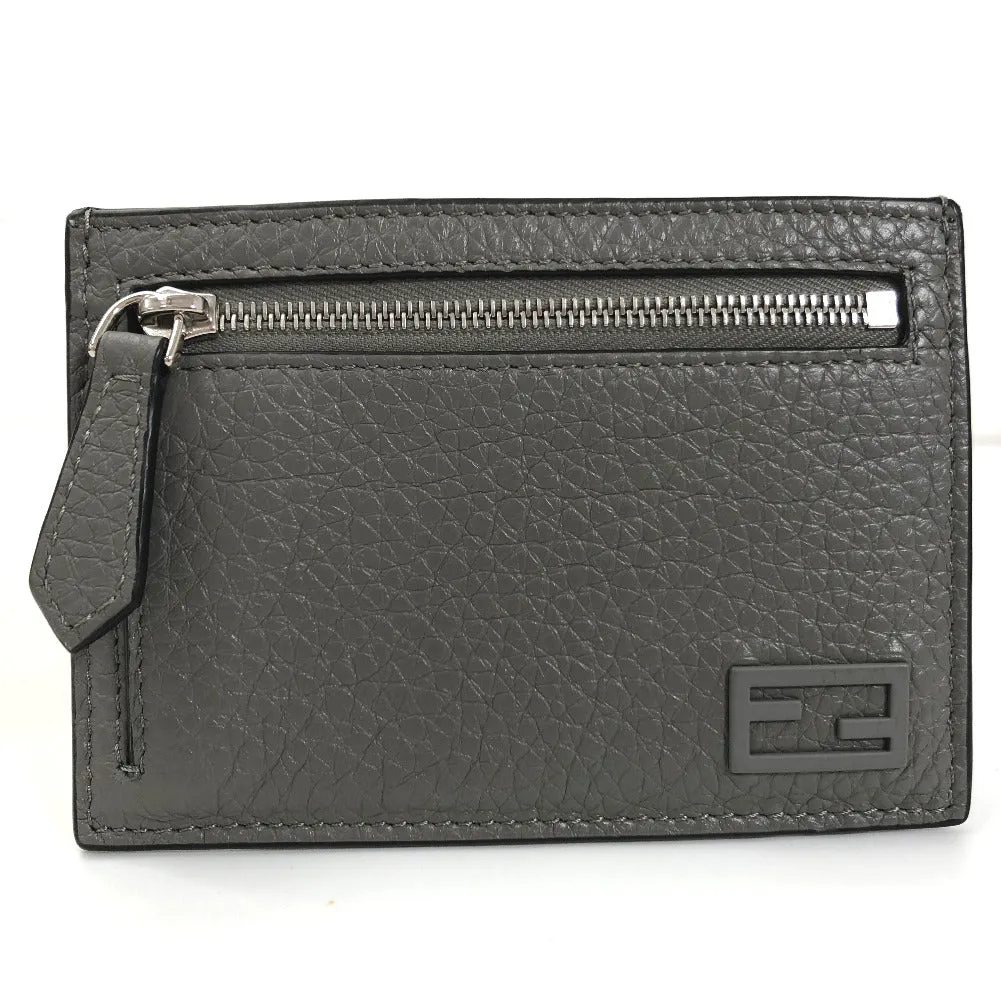 Fendi Leather FF Baguette Card Holder - '10s