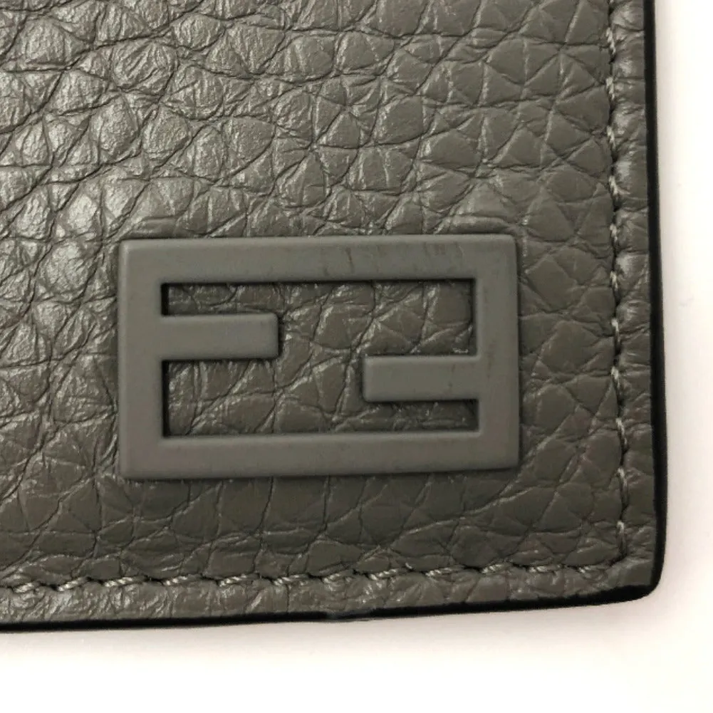 Fendi Leather FF Baguette Card Holder - '10s