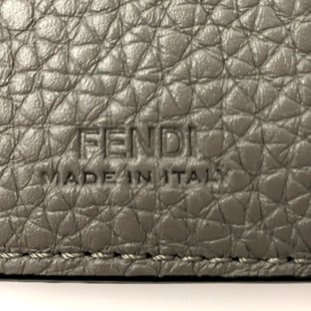 Fendi Leather FF Baguette Card Holder - '10s