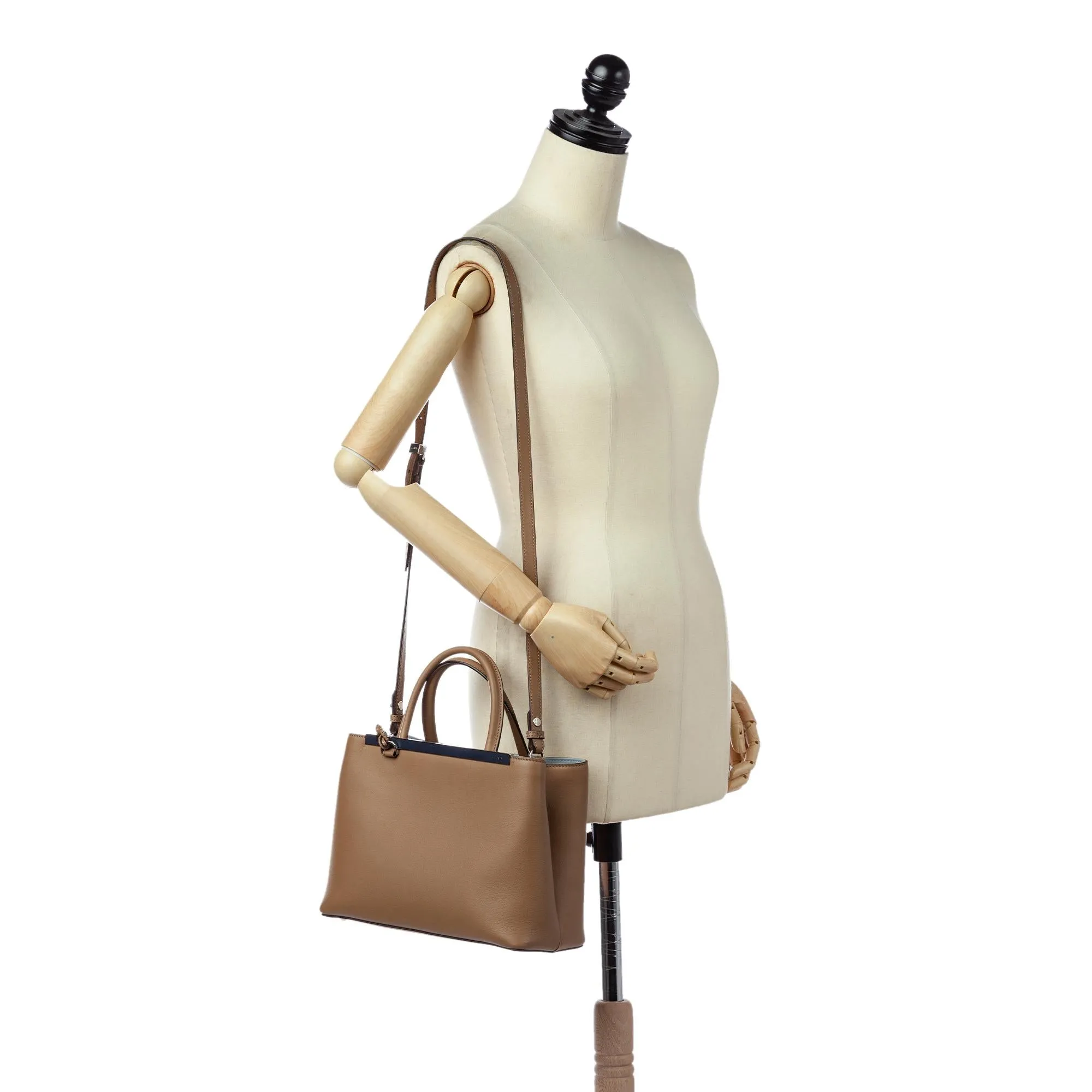 Fendi Petit 2Jours Leather Satchel (SHG-26673)