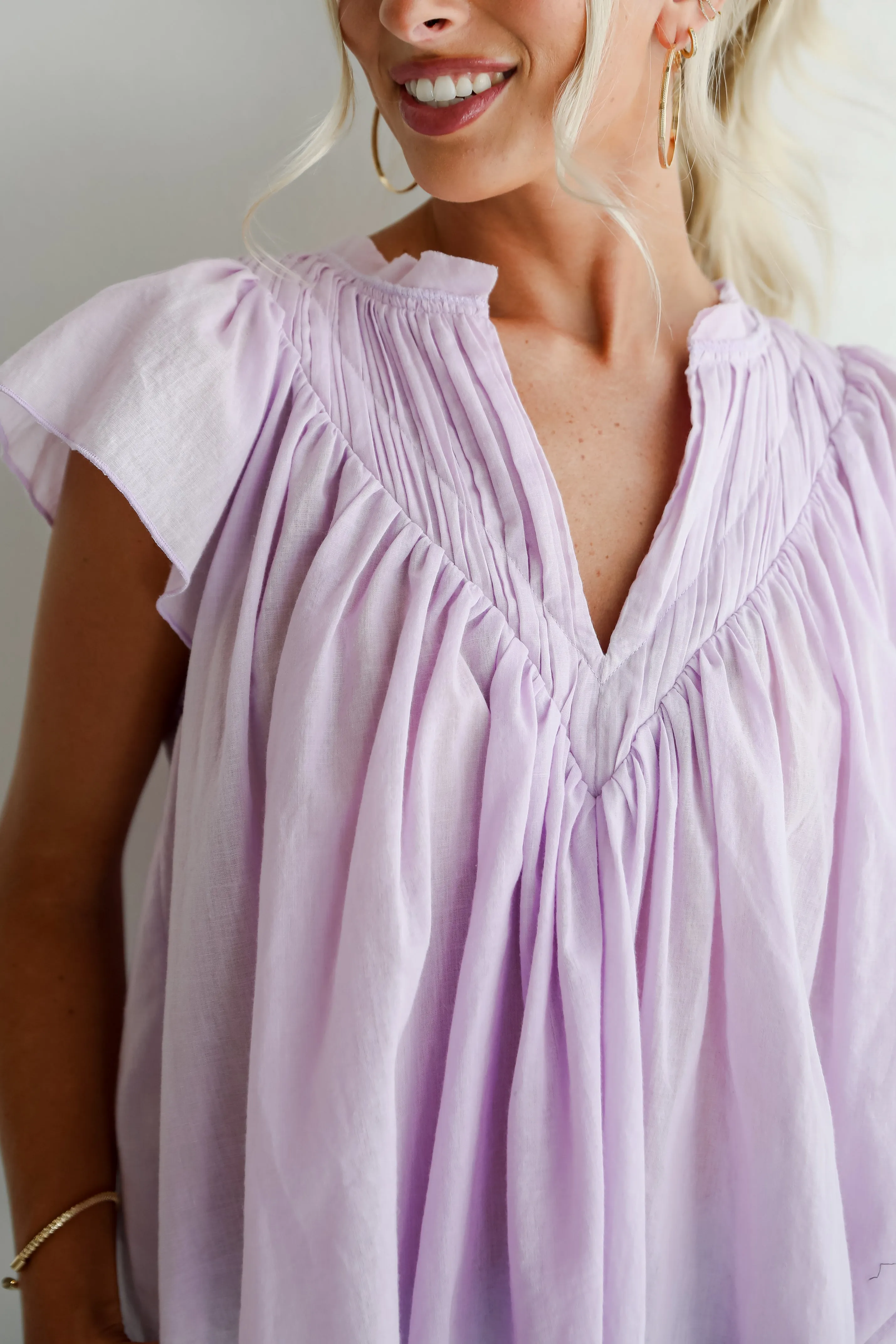 FINAL SALE - Exquisite Sweetness Lavender Blouse