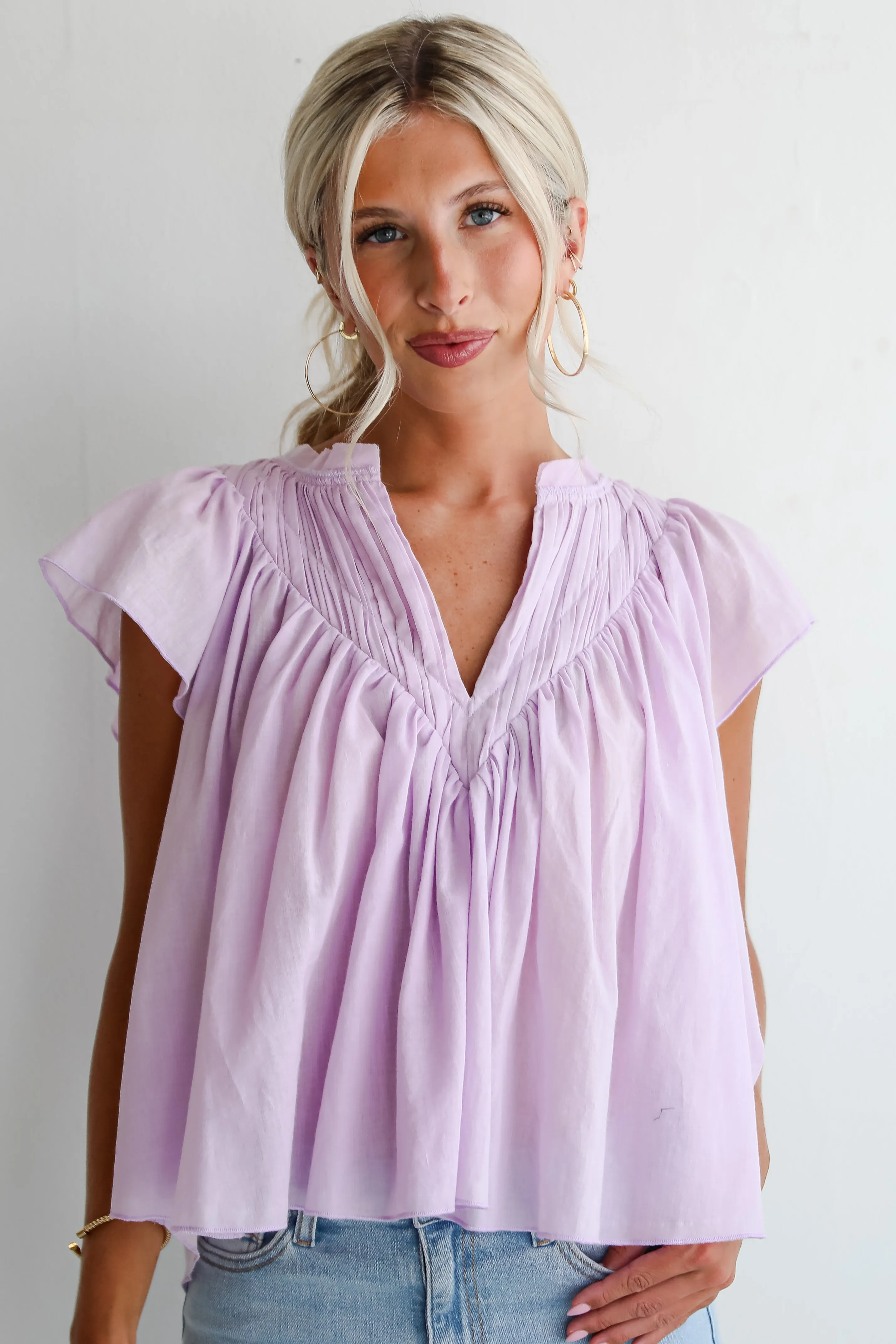 FINAL SALE - Exquisite Sweetness Lavender Blouse