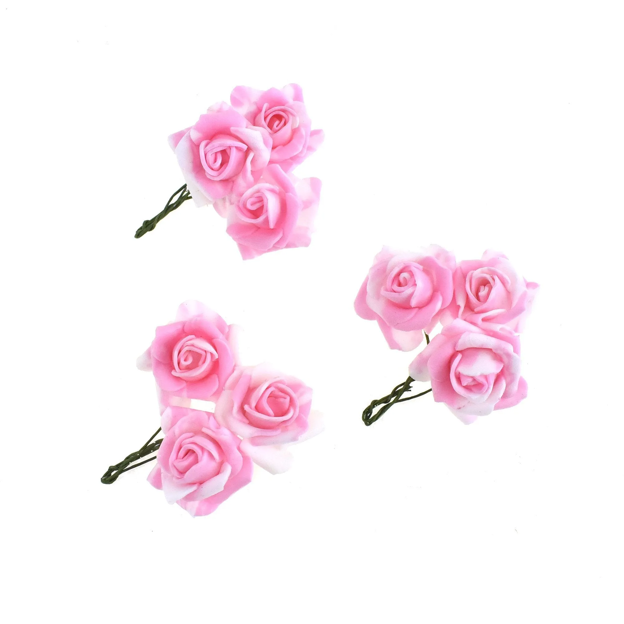 Foam Flowers with Twist Ties, 1-Inch, 9-Count