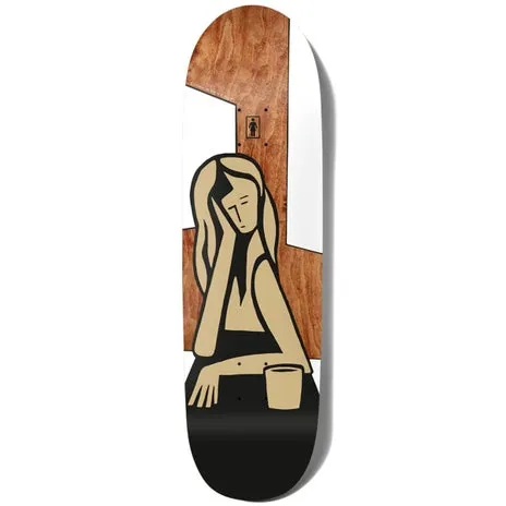 Girl Skateboards Simon Bannerot Contemplation One Off Loveseat Shaped Skateboard Deck - 9.00