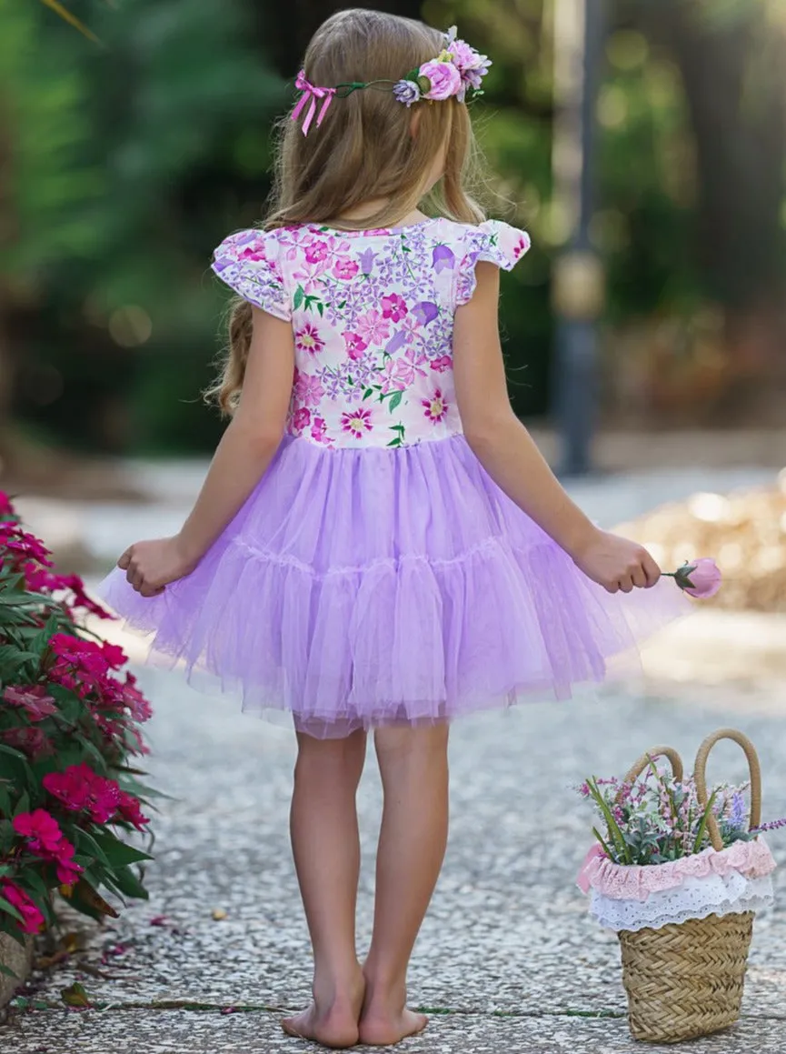 Girls Beautiful Blossoms Tutu Dress