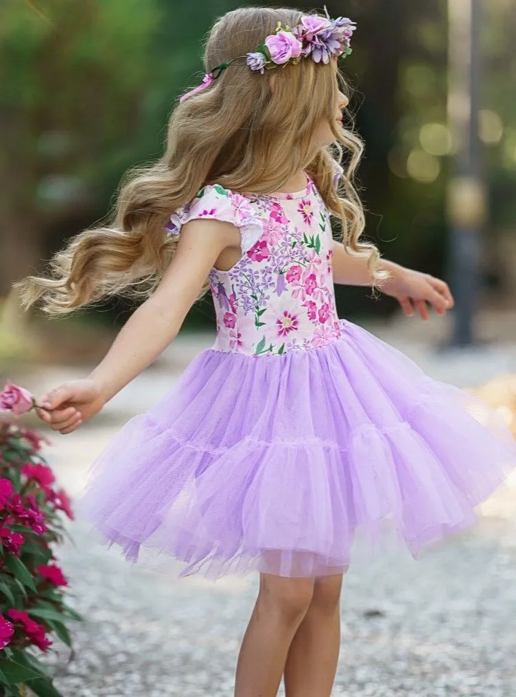 Girls Beautiful Blossoms Tutu Dress