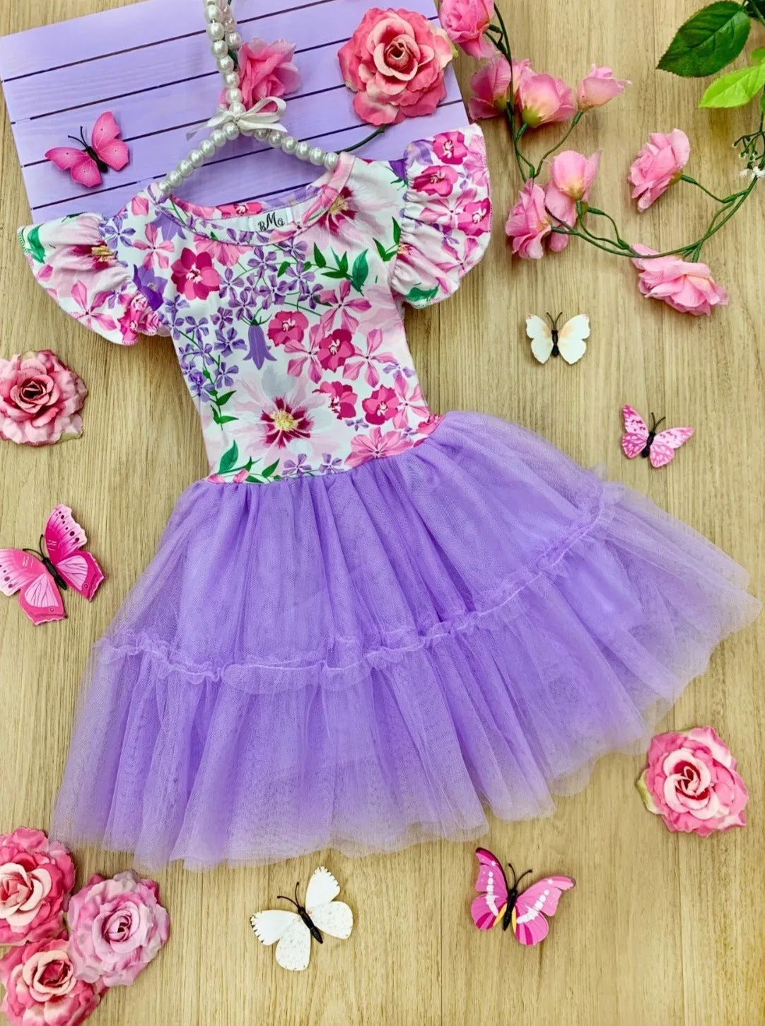 Girls Beautiful Blossoms Tutu Dress