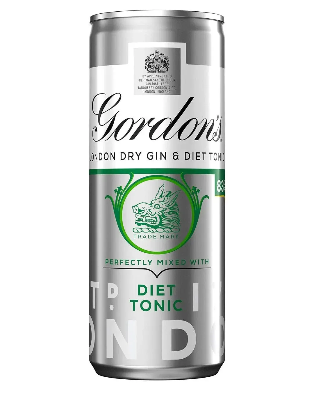 Gordon's Gin & Slimline Tonic Premixed Can, 250 ml