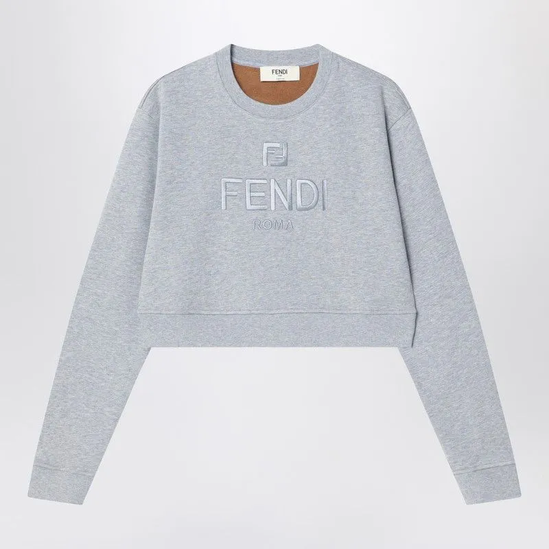 GRAY PLUSH EMBROIDERED LOGO