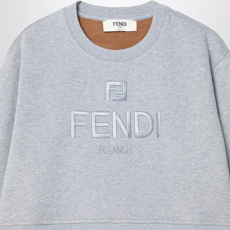 GRAY PLUSH EMBROIDERED LOGO