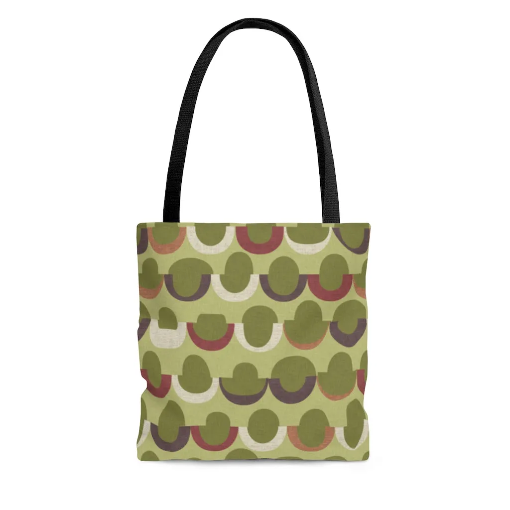 Half Moons Tote Bag in Green