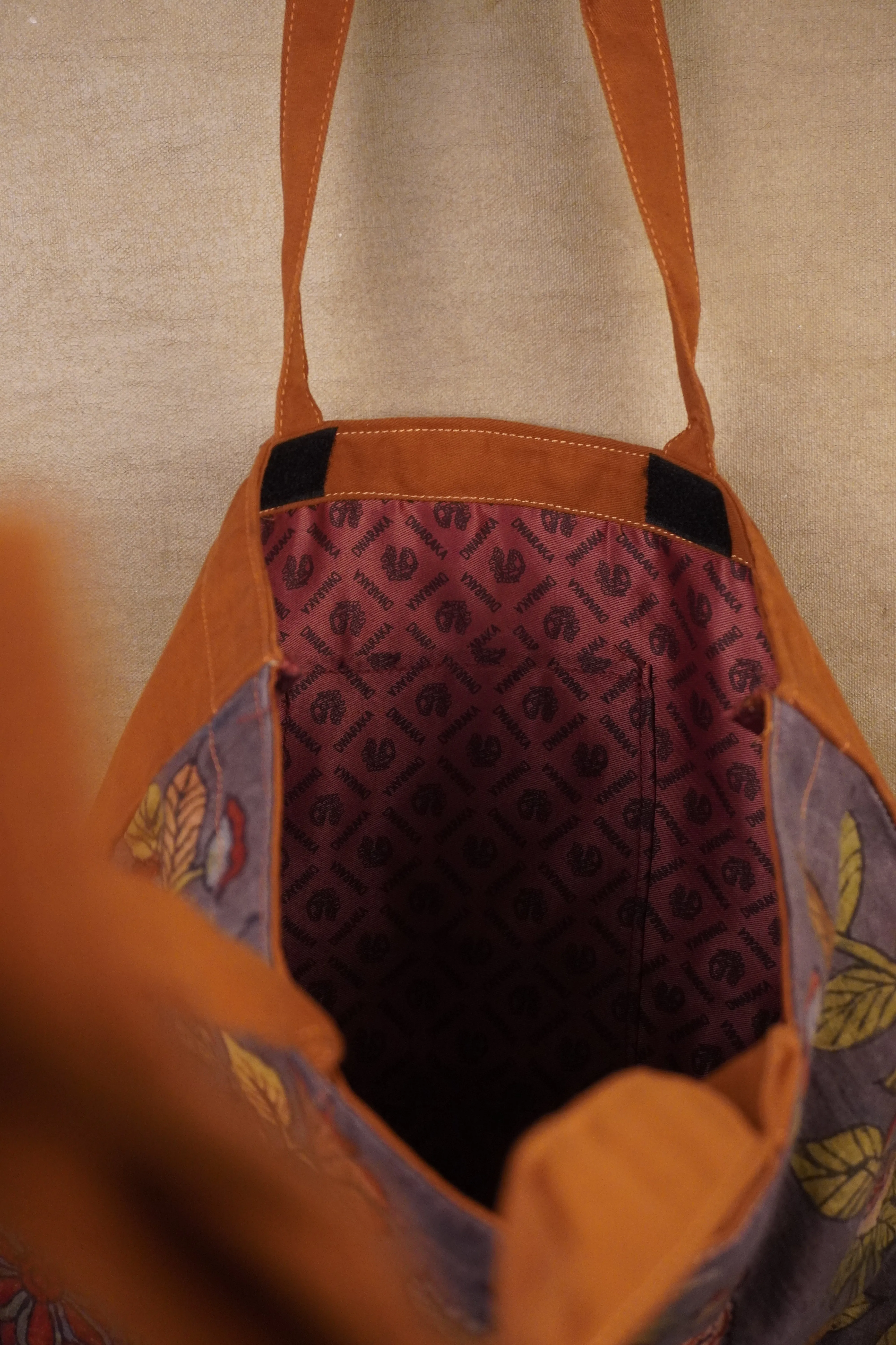Hand Painted Kalamkari Shopping Bag