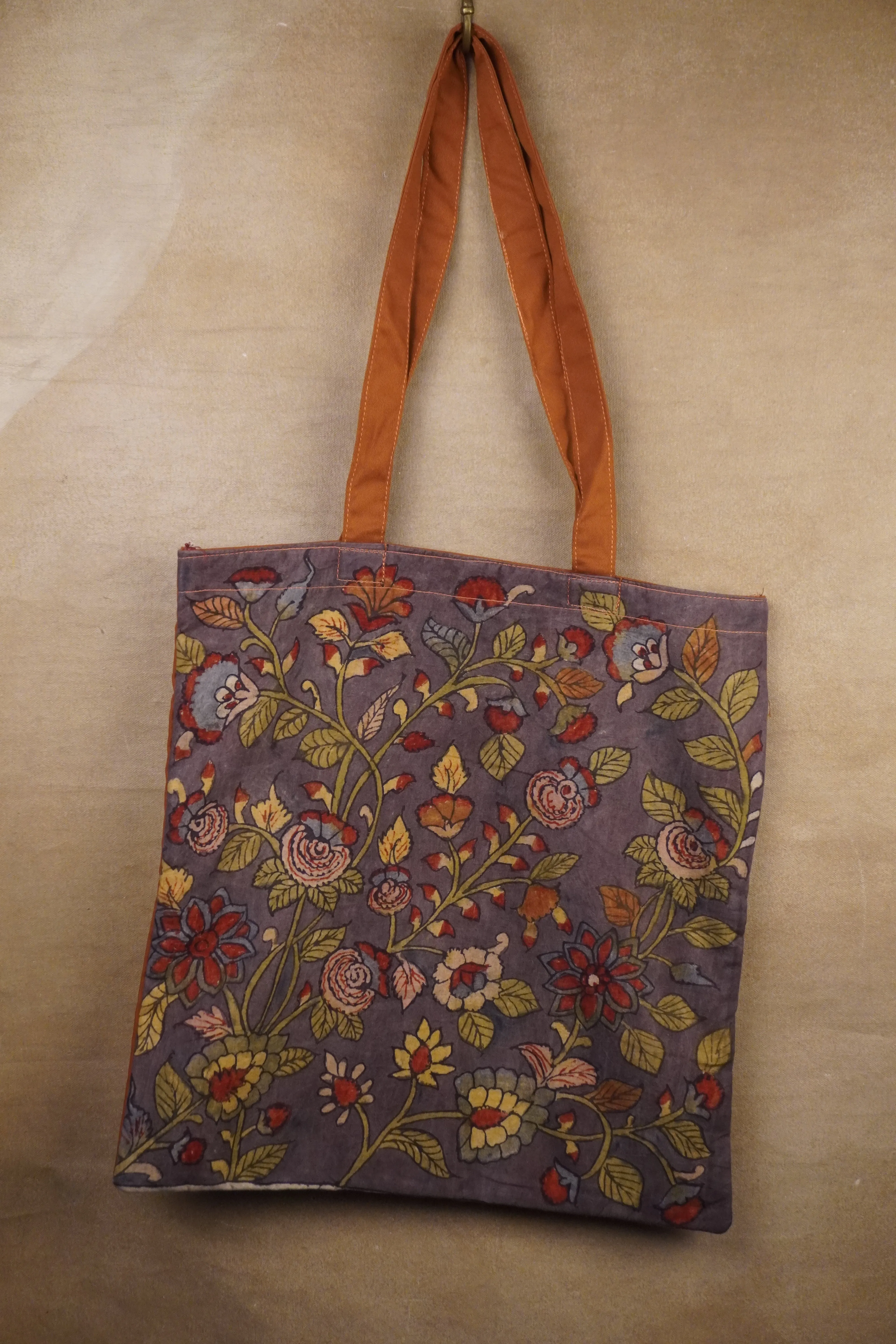 Hand Painted Kalamkari Shopping Bag