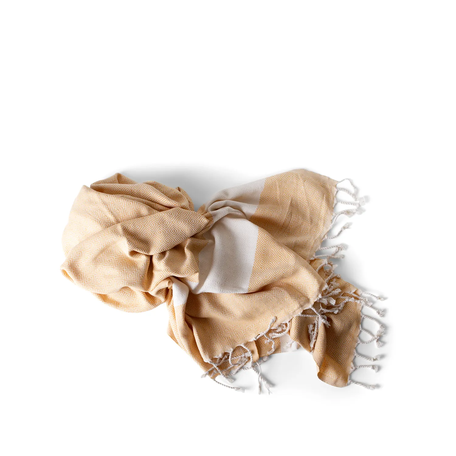 Handwoven Bag Blanket - Yellow Diamond