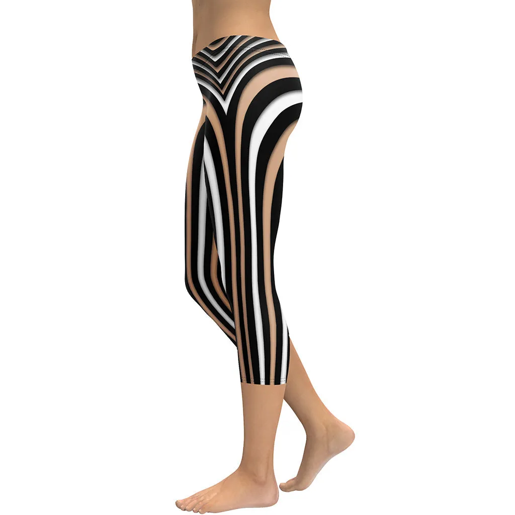Heart Shaped Illusion Capris