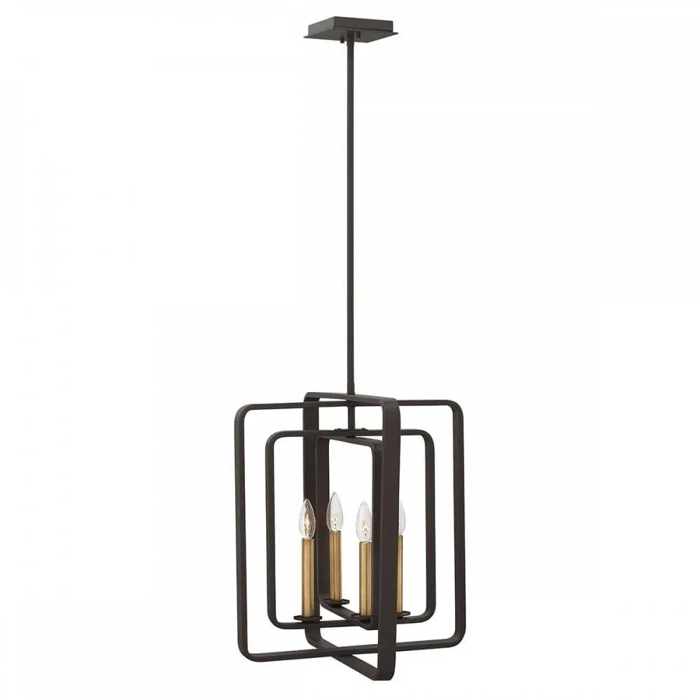 Hinkley HK/QUENTIN/4P/B Quentin 4 Light Pendant Chandelier