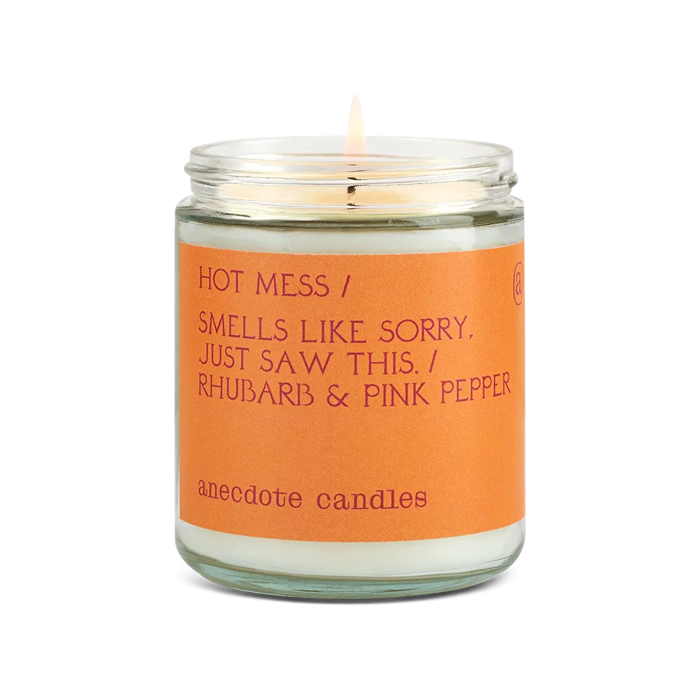 Hot Mess Candle (Rhubarb & Pink Pepper) Candle