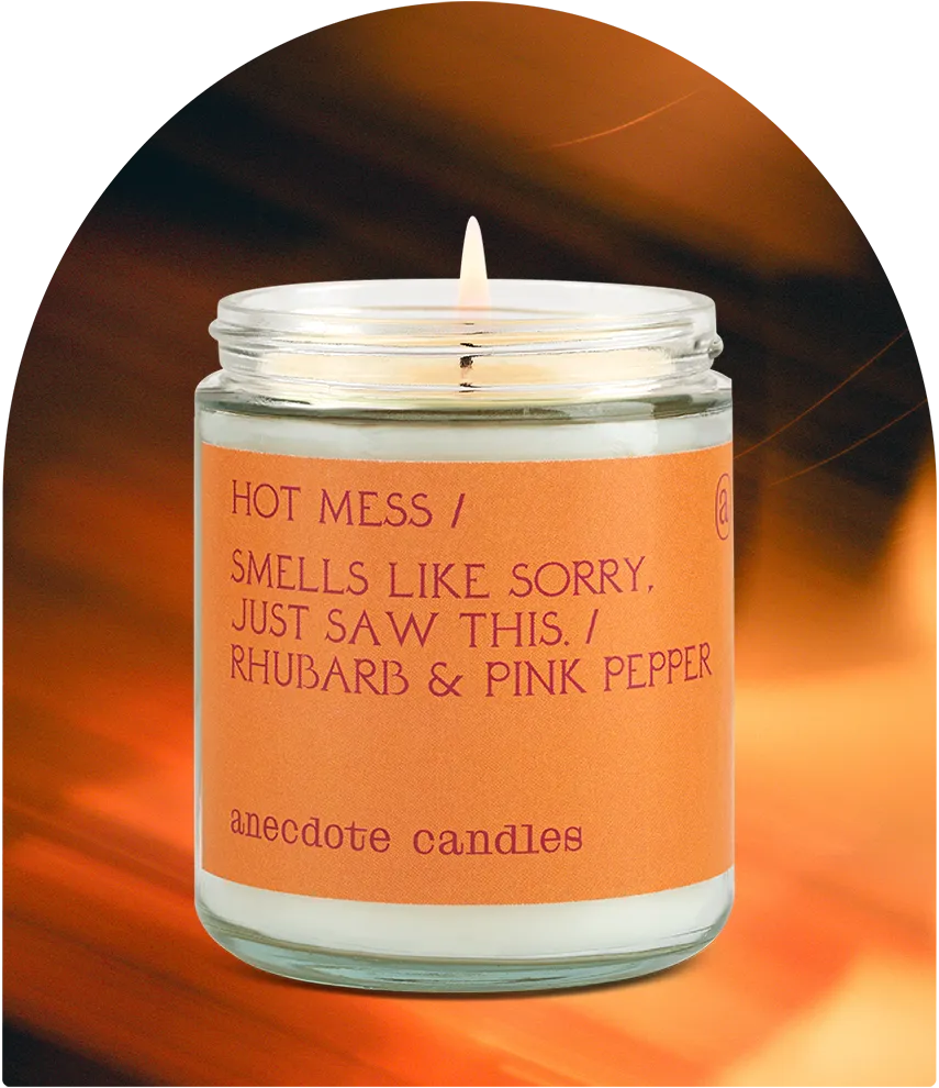 Hot Mess Candle (Rhubarb & Pink Pepper) Candle