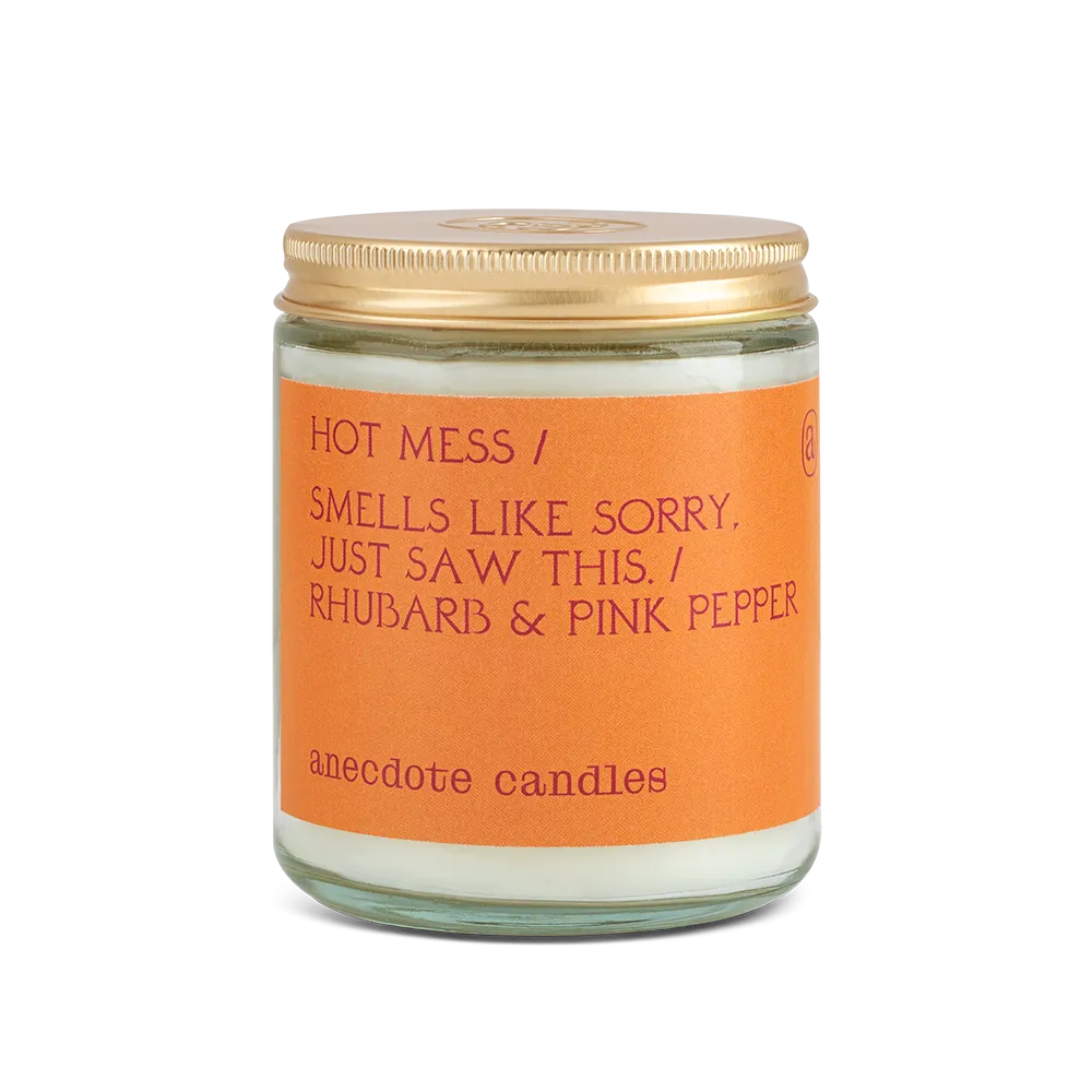 Hot Mess Candle (Rhubarb & Pink Pepper) Candle