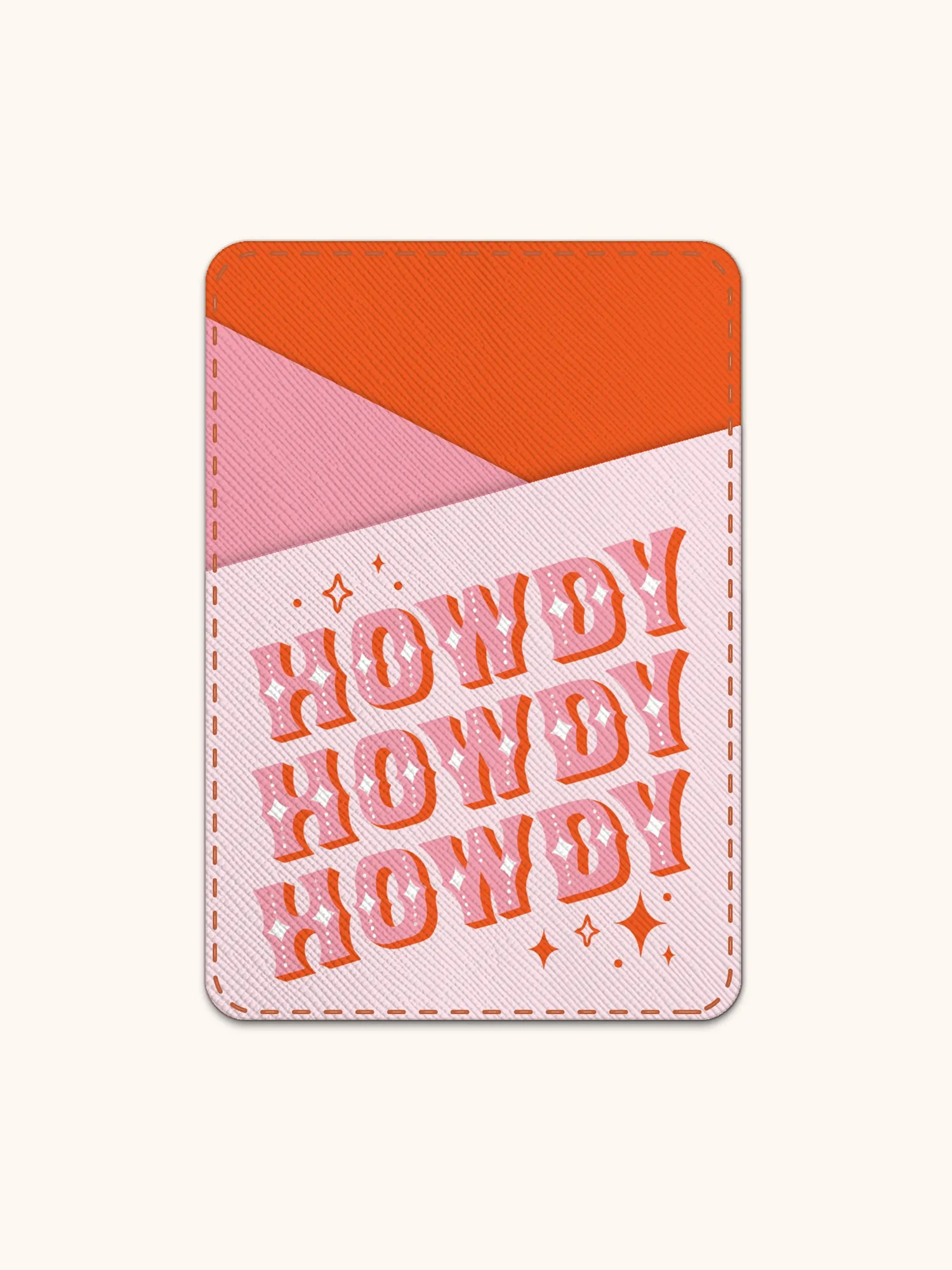 Howdy Partner Stick-On Cell Phone Wallet