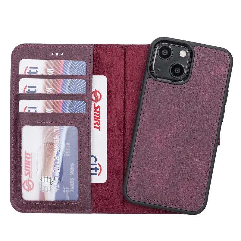 iPhone 13 Mini Leather Wallet Case