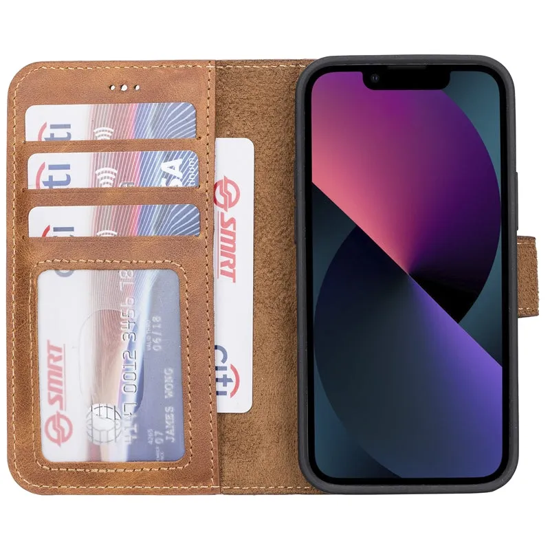 iPhone 13 Mini Leather Wallet Case