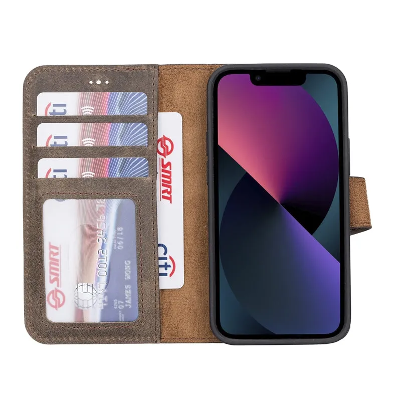 iPhone 13 Mini Leather Wallet Case
