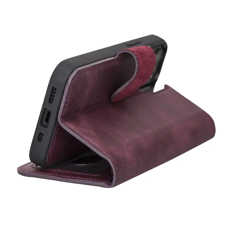iPhone 13 Mini Leather Wallet Case