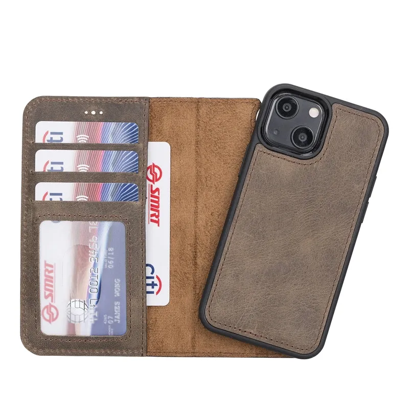 iPhone 13 Mini Leather Wallet Case