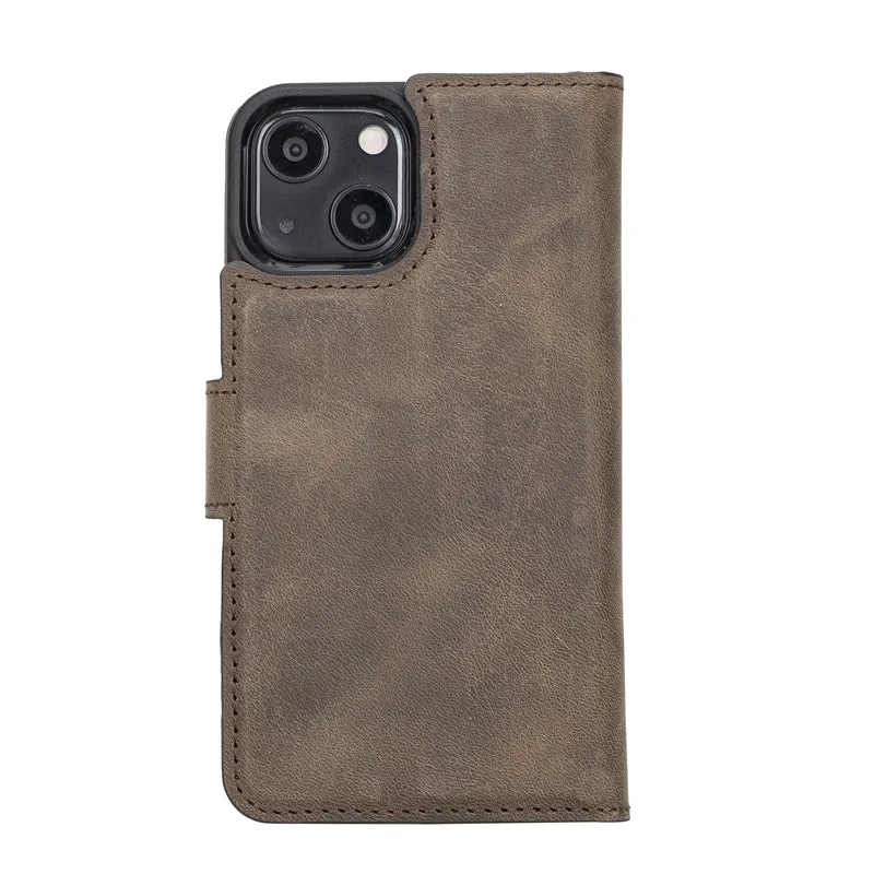 iPhone 13 Mini Leather Wallet Case