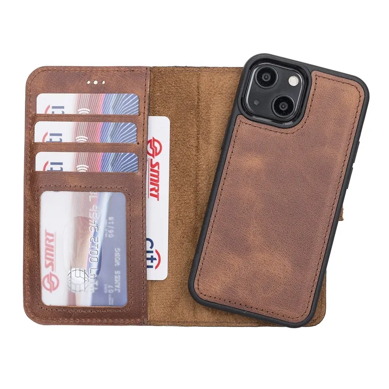 iPhone 13 Mini Leather Wallet Case