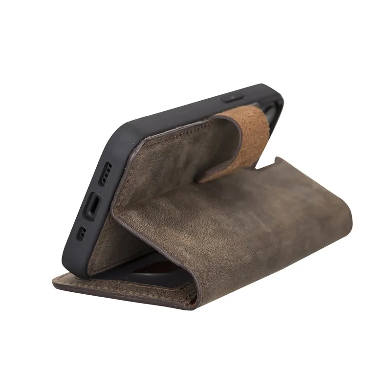 iPhone 13 Mini Leather Wallet Case