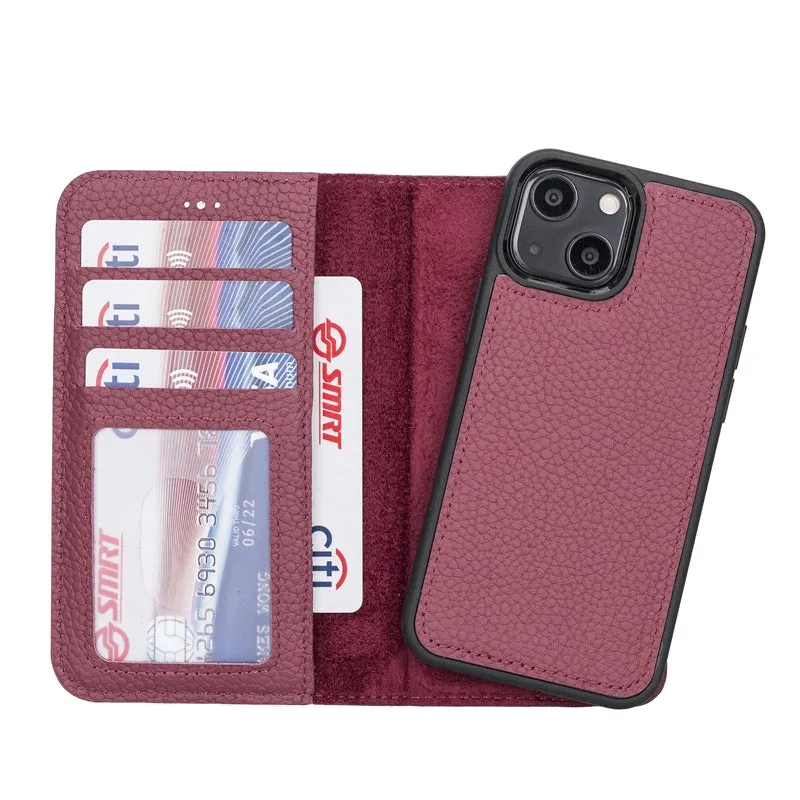 iPhone 13 Mini Leather Wallet Case