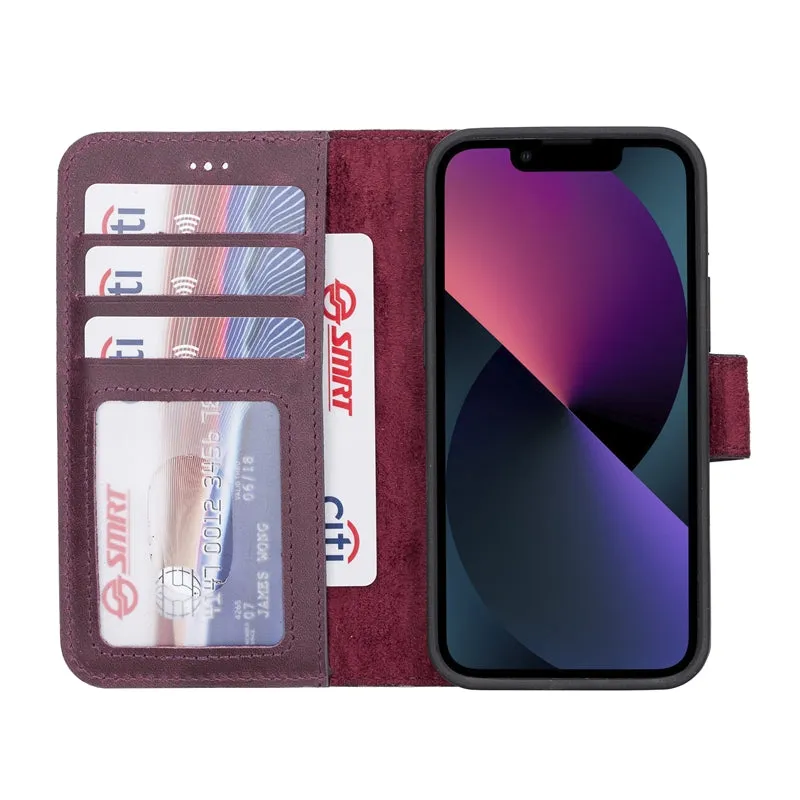 iPhone 13 Mini Leather Wallet Case