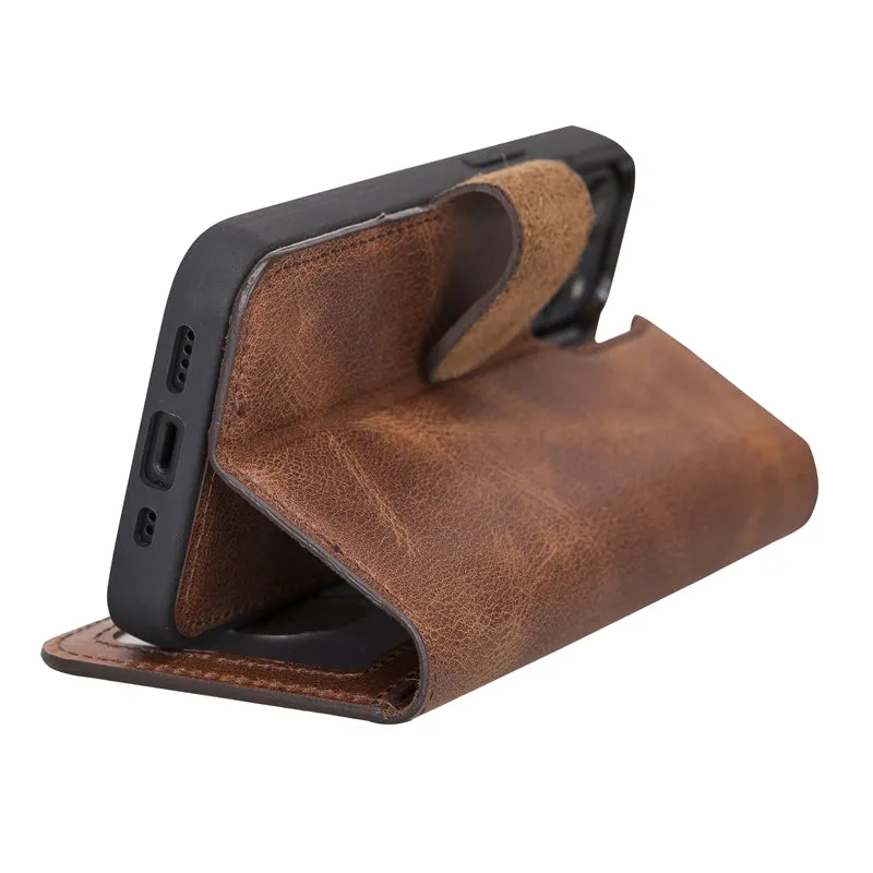 iPhone 13 Mini Leather Wallet Case