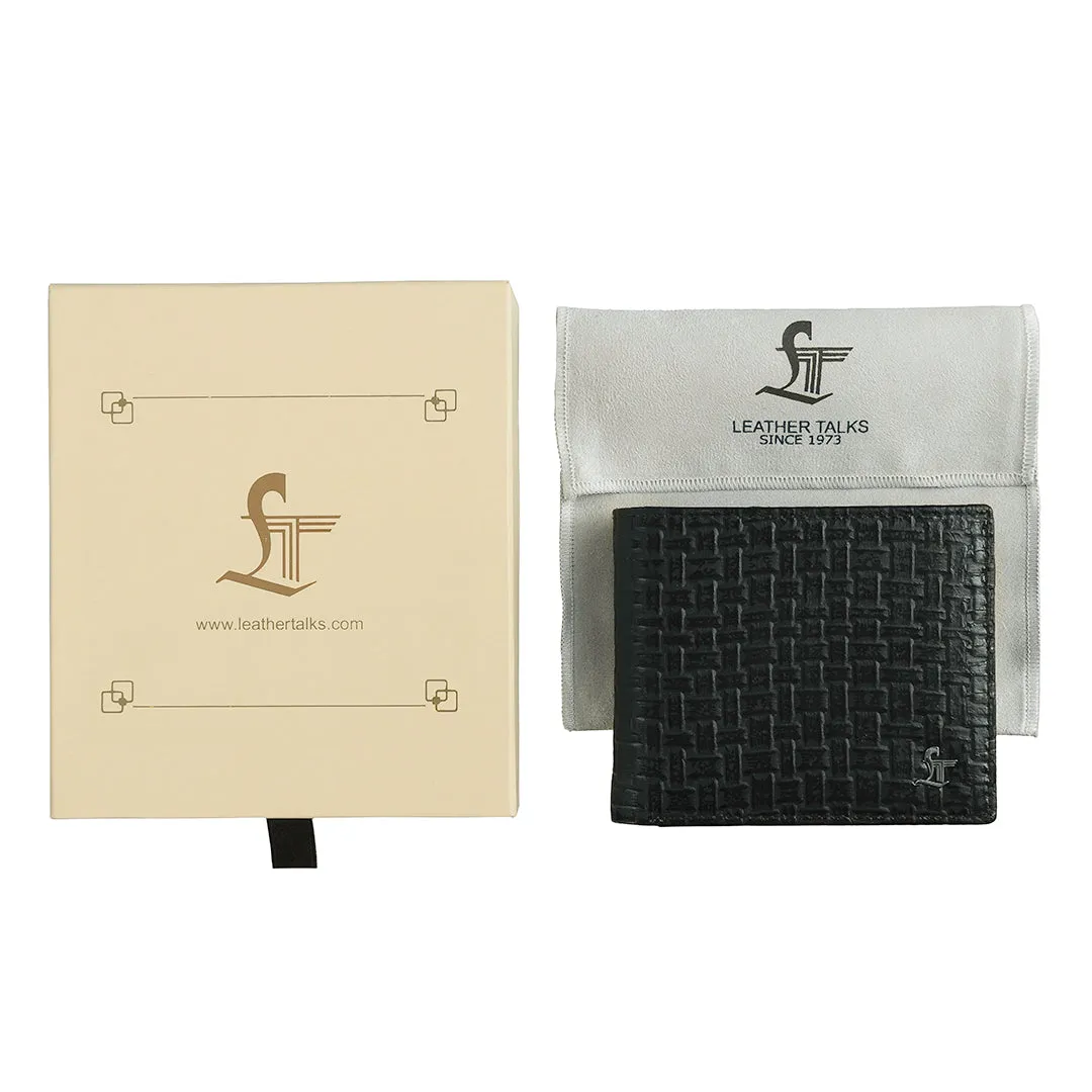 Italian Chatai | Men's Genuine Leather Wallet | Color: Black