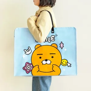 Kakao Friends Say Cheese Tarpaulin Bag L Reusable Bag