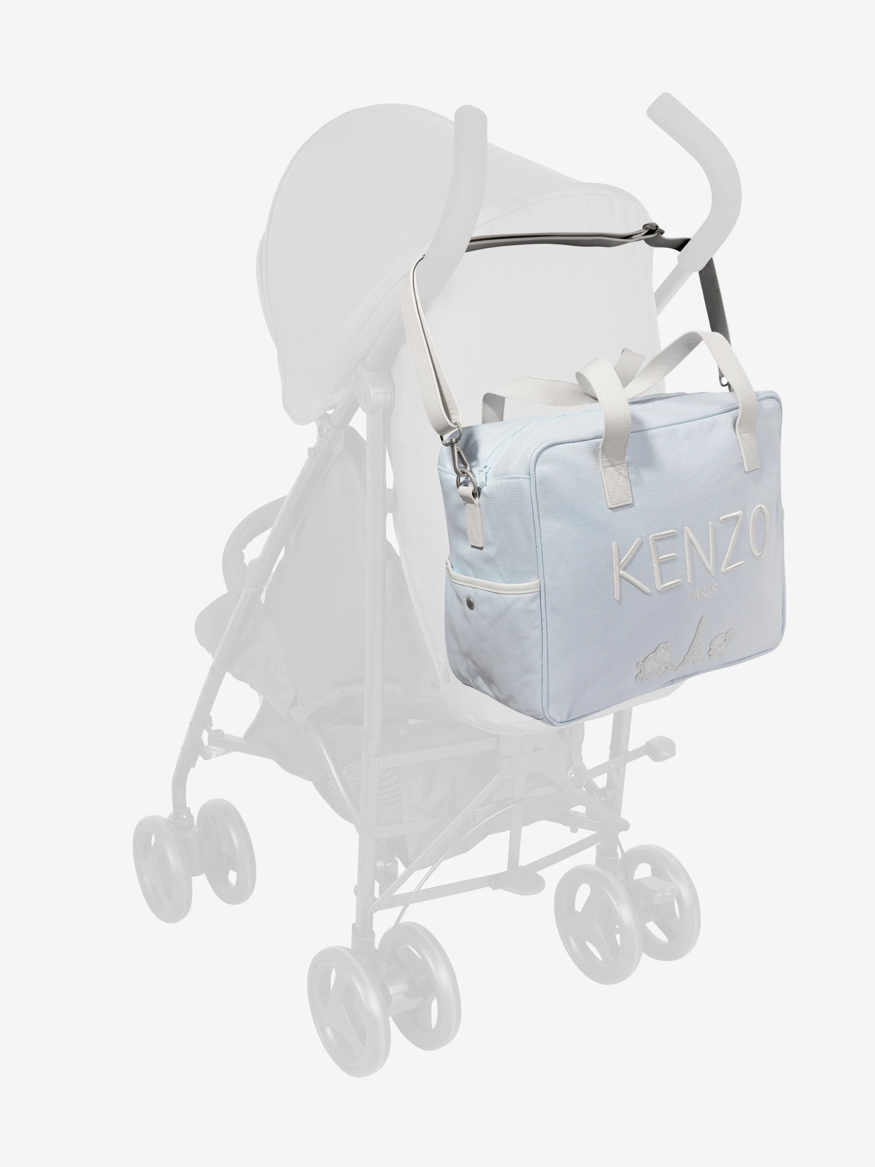 KENZO Baby Logo Changing Bag in Blue