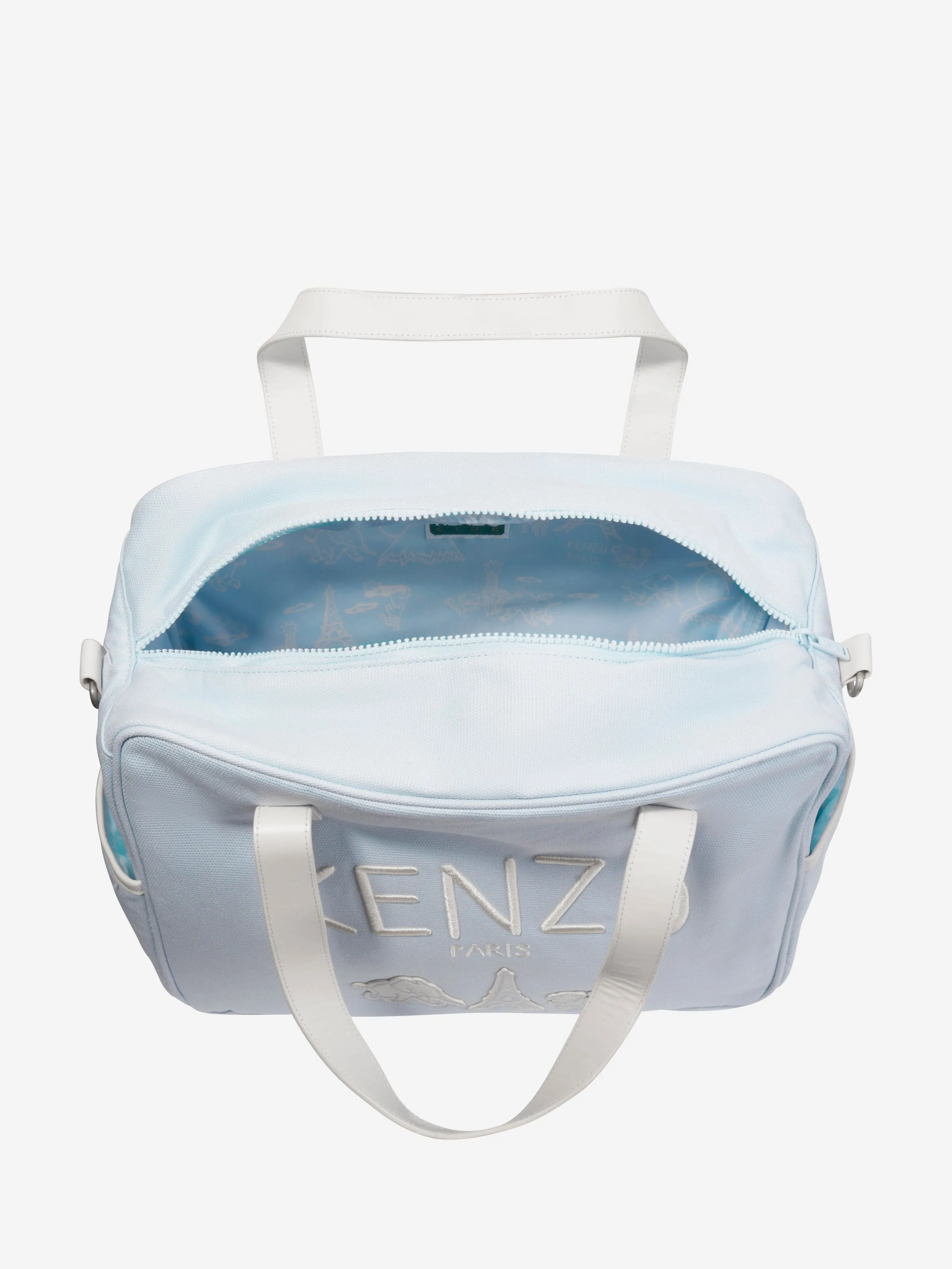 KENZO Baby Logo Changing Bag in Blue
