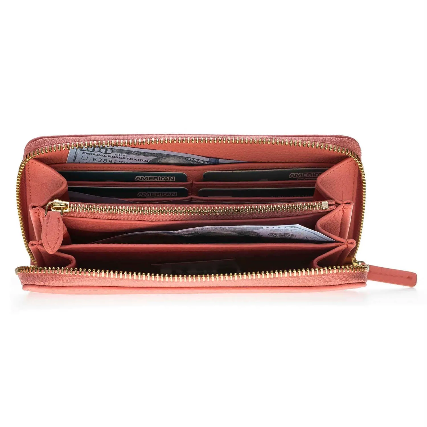 Leather Purse Wallet for Women