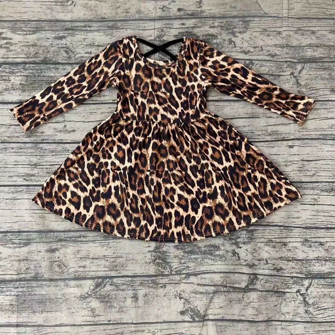 Leopard Girls Beautiful Dresses