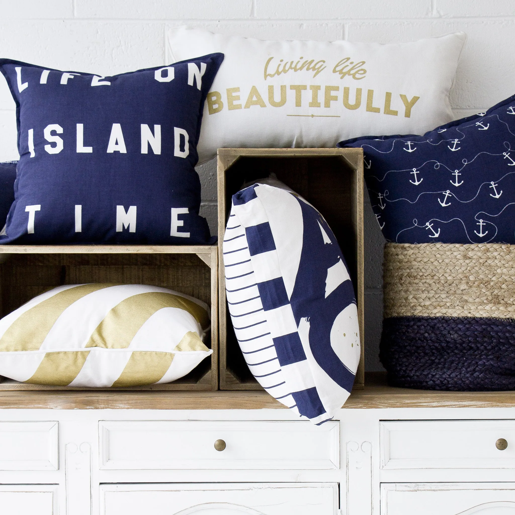 LIVE BEAUTIFUL LIFE CUSHION COVER