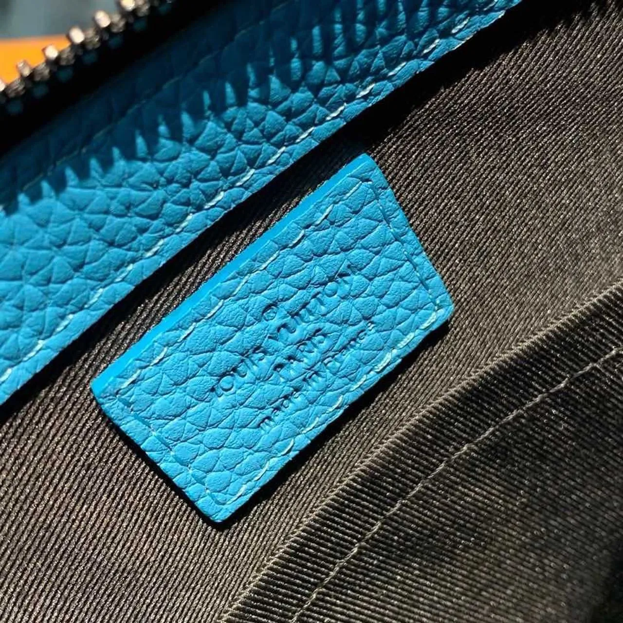 Louis Vuitton Mens Briefcase Runway Bag 28cm Monogram Empreinte Spring/Summer 2020 Collection M44476 Blue