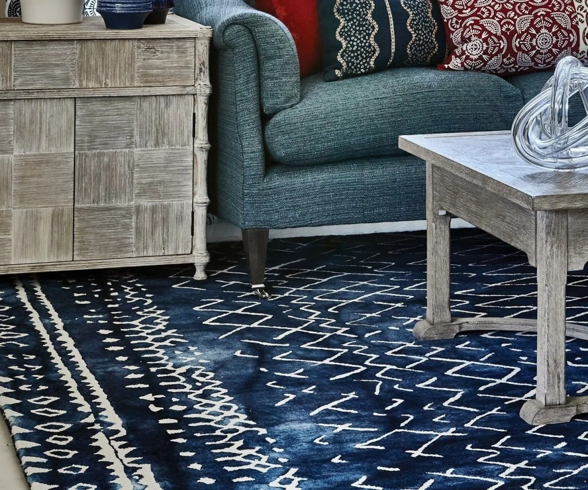 Mariah Indigo William Yeoward Rug