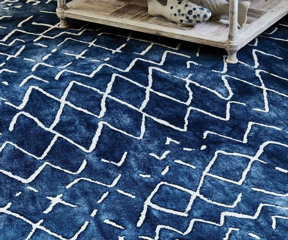 Mariah Indigo William Yeoward Rug