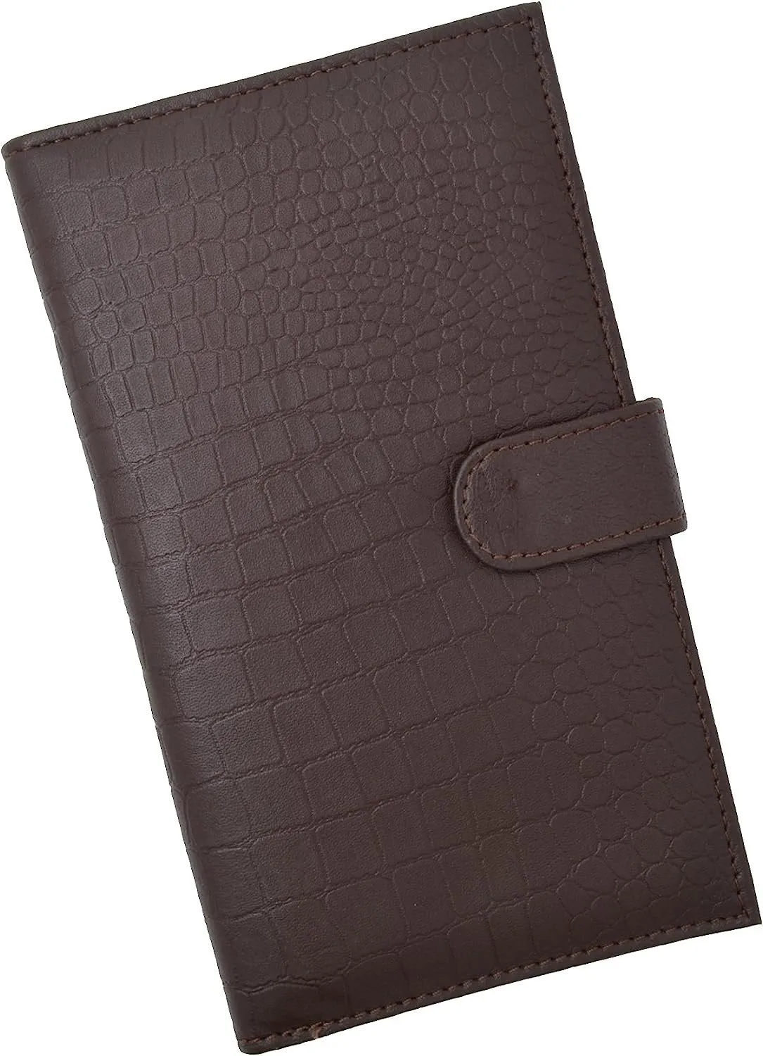 Marshal RFID Blocking Soft Premium Leather Bifold Credit Card Holder with Button Closure (Black)