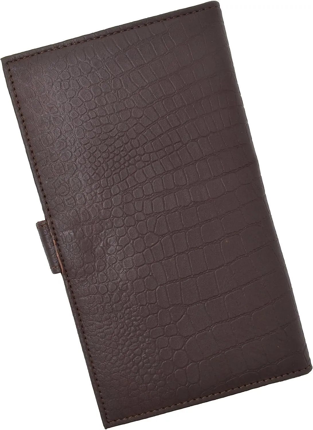Marshal RFID Blocking Soft Premium Leather Bifold Credit Card Holder with Button Closure (Black)